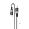 Kabel USB Kakusiga KSC-696 Typ-C/Lightning 1.2m PD20W SZARY